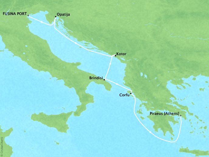 Italy, the Adriatic & Greece - Itinerary - Athens (Piraeus) to