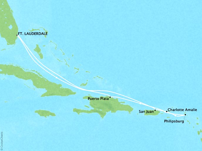 Celebrity Cruises San Juan, St. Maarten, St. Thomas, and Puerto Plata