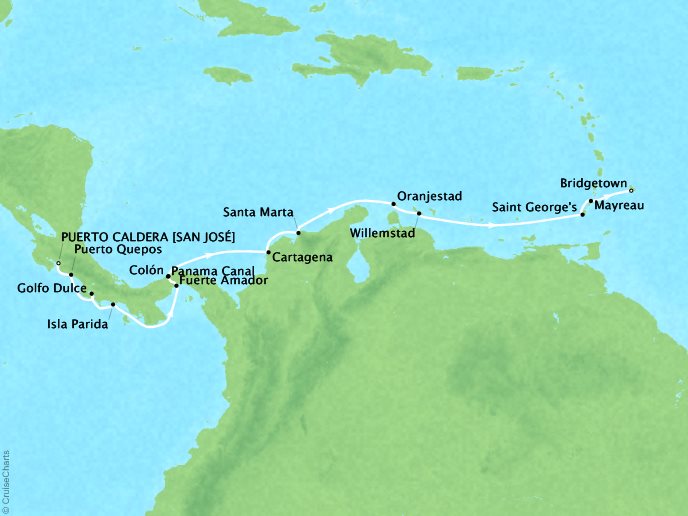 Windstar Cruises Star Collector Reefs and Rainforests The Caribbean, Colombia, Panama, and