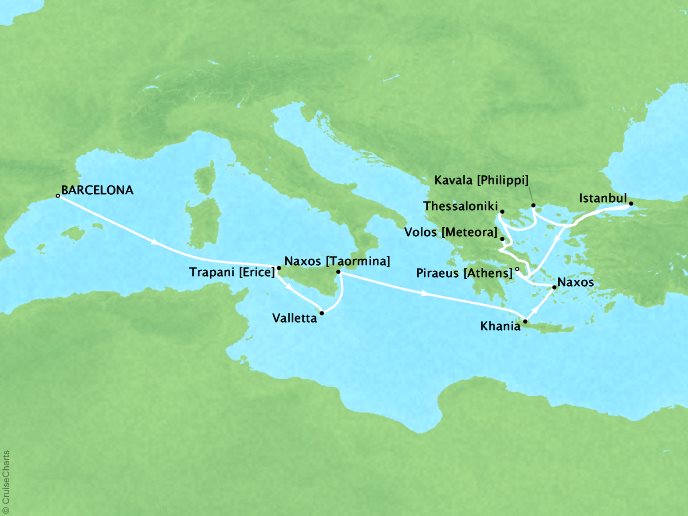 Explora Journeys - An Extended Journey Unlocking Mediterranean Myths (17  days)