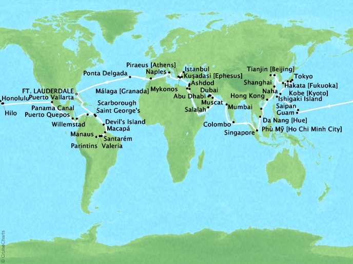 Holland America Line Grand World Voyage (130 days) Virtuoso