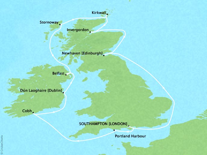 Norwegian Cruise Line British Isles England, Ireland, and Scotland