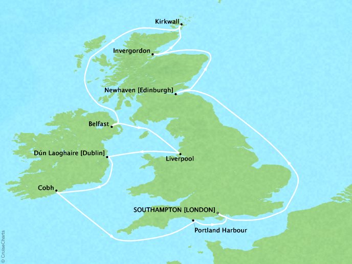 Norwegian Cruise Line British Isles England, Ireland, and Scotland