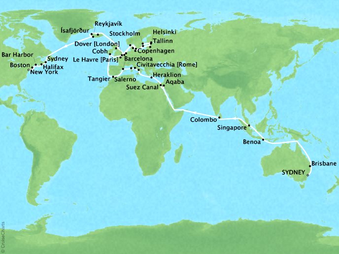 Princess Cruises - World Cruise Liner – Sydney to New York (75