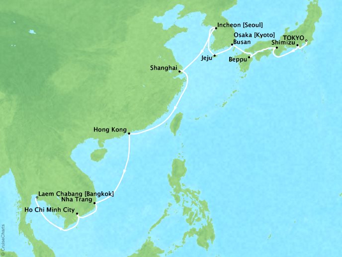Regent Seven Seas Cruises - Coastal Wonders of East Asia – Tokyo 