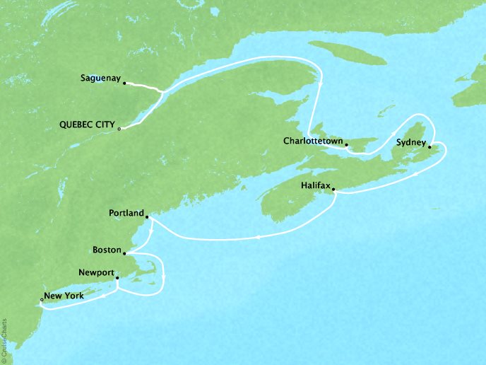 Silversea Quebec City to New York, Ny (11 days) Virtuoso
