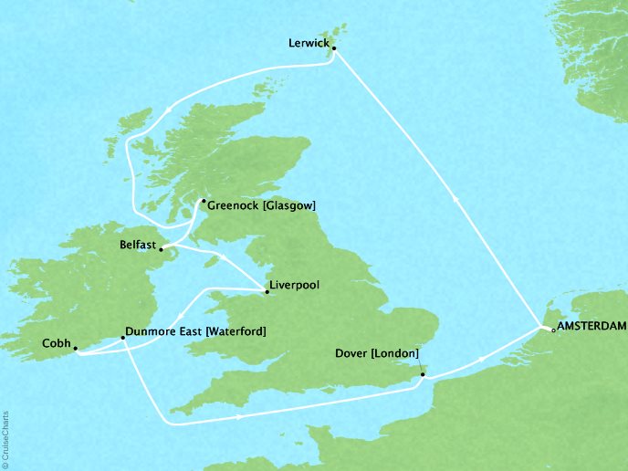 Celebrity Cruises British Isles 12 days Virtuoso