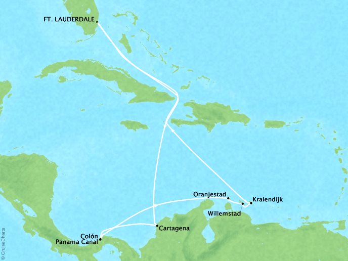 Luxury Cruise Connections Itinerary Panama Canal & S.Caribbean