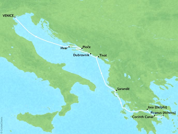 PONANT - Cruising The Dalmatian Coast and The Ionian Sea – Venice to Athens  – With Smithsonian Journeys (8 days)