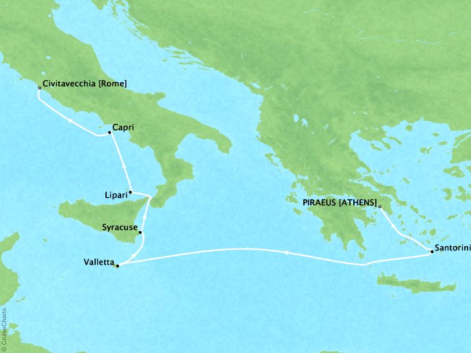 Cities of Antiquity & the Holy Land - Rome to Athens - Cruise Overview