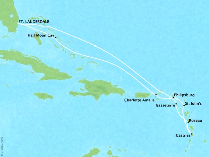 holland america cruise to eastern caribbean