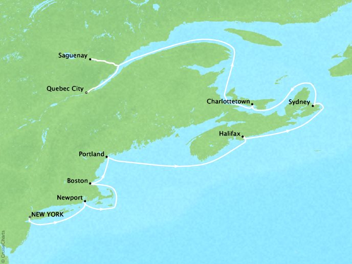 Silversea New York, Ny to Quebec City (11 days) Virtuoso
