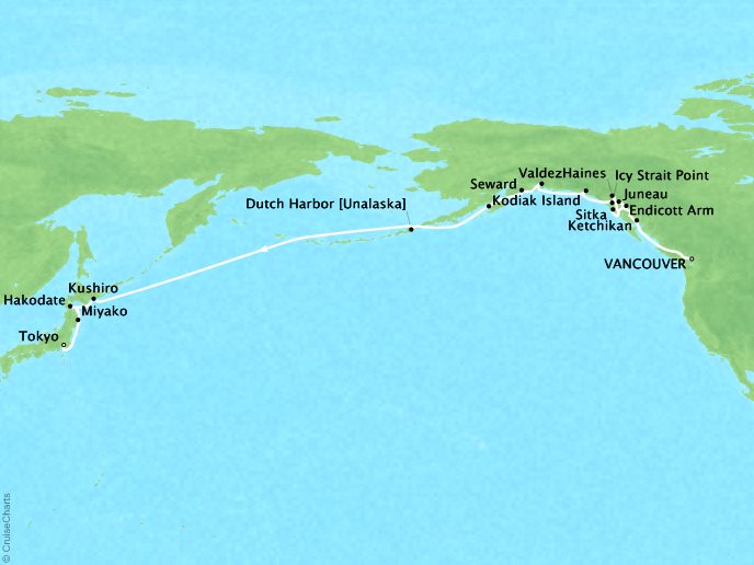 Alaska Special Voyage: Vancouver to Tokyo